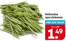 Hoogvliet Hollandse sperziebonen aanbieding