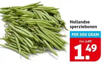 Hoogvliet Hollandse sperziebonen aanbieding