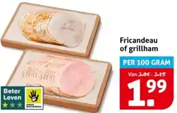 Hoogvliet Fricandeau of grillham aanbieding
