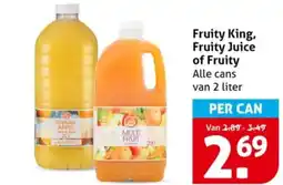 Hoogvliet Fruity King, Fruity Juice of Fruity aanbieding