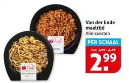 Hoogvliet Van der Ende maaltijd aanbieding