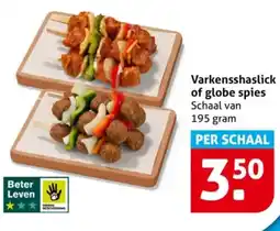 Hoogvliet Varkensshaslick of globe spies aanbieding