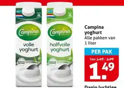 Hoogvliet Campina yoghurt aanbieding
