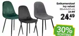 Xenos Eetkamerstoel Ivy velvet aanbieding