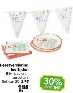 Xenos Feestversiering leeftijden aanbieding