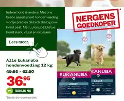 Welkoop Alle Eukanuba hondenvoeding 12 kg aanbieding