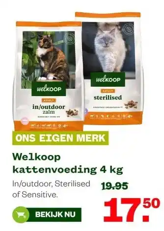 Welkoop Welkoop kattenvoeding 4 kg aanbieding