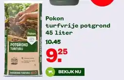 Welkoop Pokon turfvrije potgrond 45 liter aanbieding