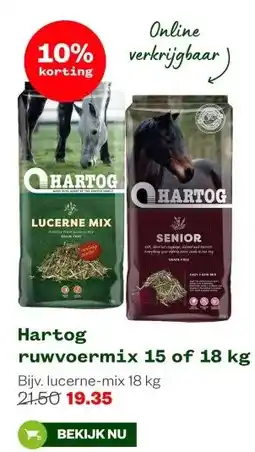 Welkoop Hartog ruwvoermix 15 of 18 kg aanbieding