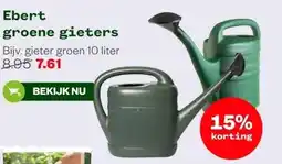 Welkoop Ebert groene gieters aanbieding