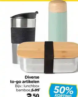 Xenos Diverse to-go artikelen aanbieding