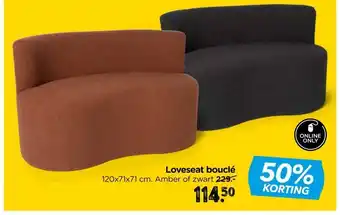 Xenos Loveseat bouclé aanbieding
