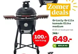 Welkoop Grizzly Grills kamado Elite medium aanbieding
