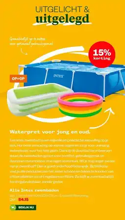 Welkoop Waterpret voor jong en oud. aanbieding