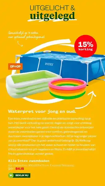 Welkoop Waterpret voor jong en oud. aanbieding