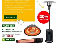 Welkoop Alle Eurom terrasverwarmers aanbieding