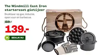 Welkoop The Windmill Cast Iron startersset gietijzer aanbieding