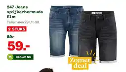 Welkoop 247 Jeans spijkerbermuda Elm aanbieding