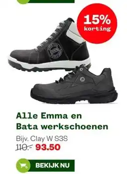 Welkoop Alle Emma en Bata werkschoenen aanbieding