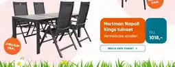 Van der Garde tuinmeubelen Hartman Napoli Kings tuinset Verstelbare stoelen aanbieding