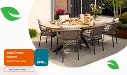 Van der Garde tuinmeubelen Julia Prado tuinset Teakhouten tafel aanbieding