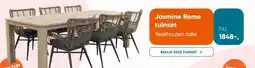 Van der Garde tuinmeubelen Jasmine Rome tuinset Teakhouten tafel aanbieding