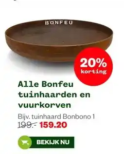 Welkoop Alle Bonfeu tuinhaarden en vuurkorven aanbieding