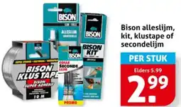 Hoogvliet Bison alleslijm, kit, klustape of secondelijm aanbieding