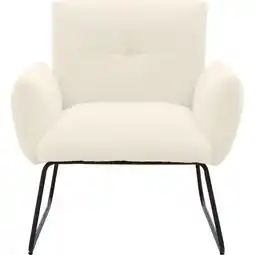 Trendhopper Fauteuil Dozza Teddy wit aanbieding