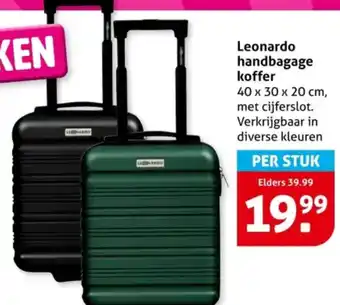 Hoogvliet Leonardo handbagage koffer aanbieding