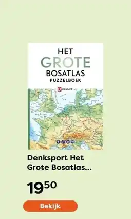 The Read Shop Denksport Het Grote Bosatlas Puzzelboek aanbieding