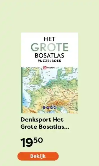 The Read Shop Denksport Het Grote Bosatlas Puzzelboek aanbieding