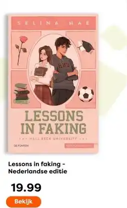 The Read Shop Lessons in faking - Nederlandse editie aanbieding