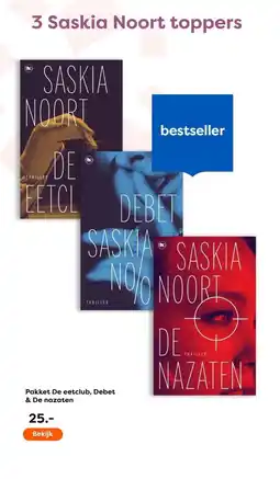 The Read Shop Pakket De eetclub, Debet & De nazaten aanbieding