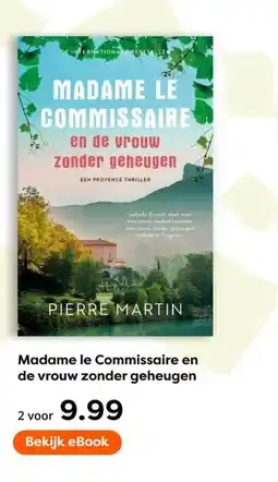 The Read Shop Madame le Commissaire en de vrouw zonder geheugen aanbieding