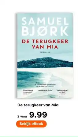 The Read Shop De terugkeer van Mia aanbieding