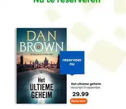 The Read Shop Het ultieme geheim Verschijnt 9 september aanbieding