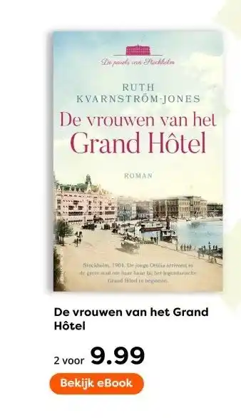 The Read Shop De vrouwen van het Grand Hôtel aanbieding