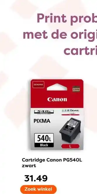 The Read Shop Cartridge Canon PG540L zwart aanbieding