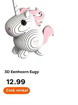 The Read Shop 3D Eenhoorn Eugy aanbieding