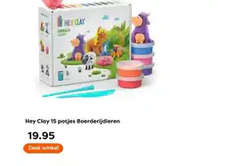 The Read Shop Hey Clay 15 potjes Boerderijdieren aanbieding