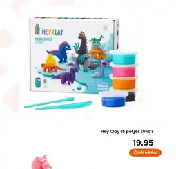 The Read Shop Hey Clay 15 potjes Dino's aanbieding