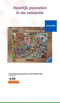The Read Shop Puzzel Ravensburger Ray's comic Modern Time aanbieding