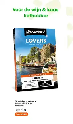 The Read Shop Wonderbox cadeaubox Lovers Wijn & Kaas aanbieding