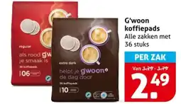 Hoogvliet G'woon koffiepads aanbieding