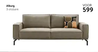Profijt Meubel Alburg 3-zitsbank aanbieding