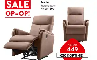Profijt Meubel Manteo Relaxfauteuil aanbieding