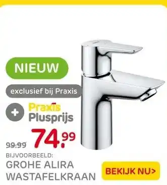 Praxis GROHE ALIRA WASTAFELKRAAN aanbieding