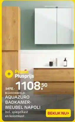 Praxis AQUAZURO BADKAMER- MEUBEL NAPOLI aanbieding