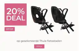 Prenatal 20% DEAL op geselecteerde Thule fietsstoelen aanbieding